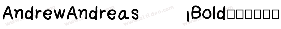 AndrewAndreas Bold字体转换